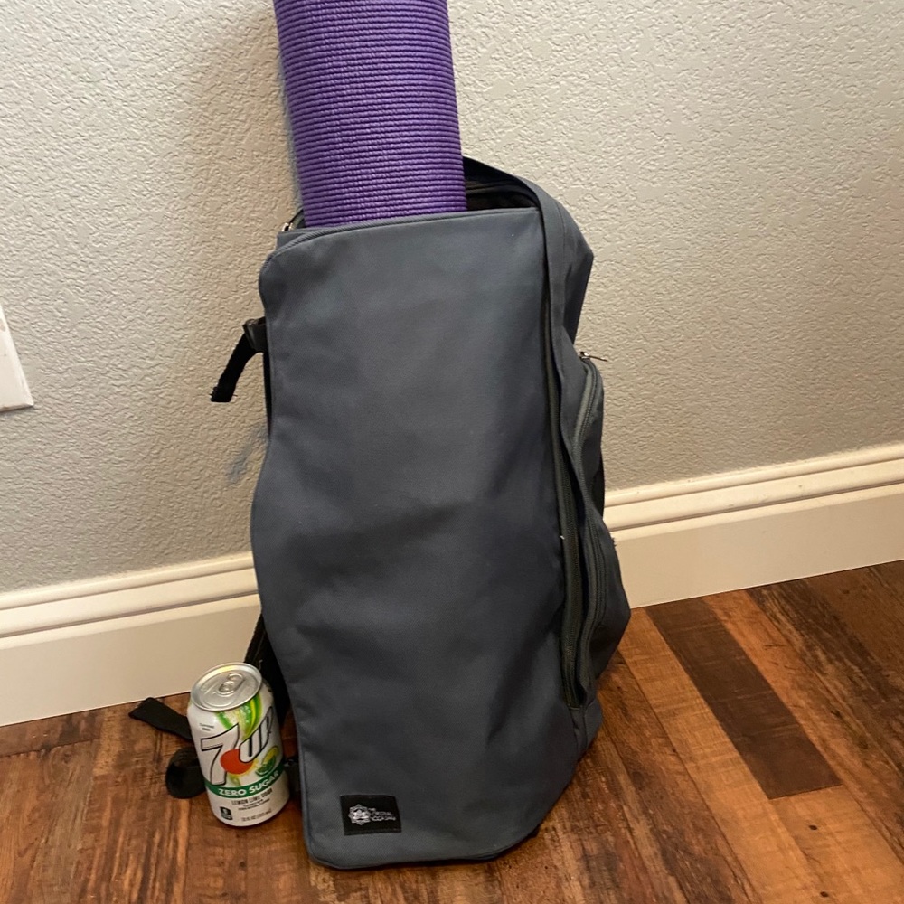 Gray Yoga Sak Backpack
